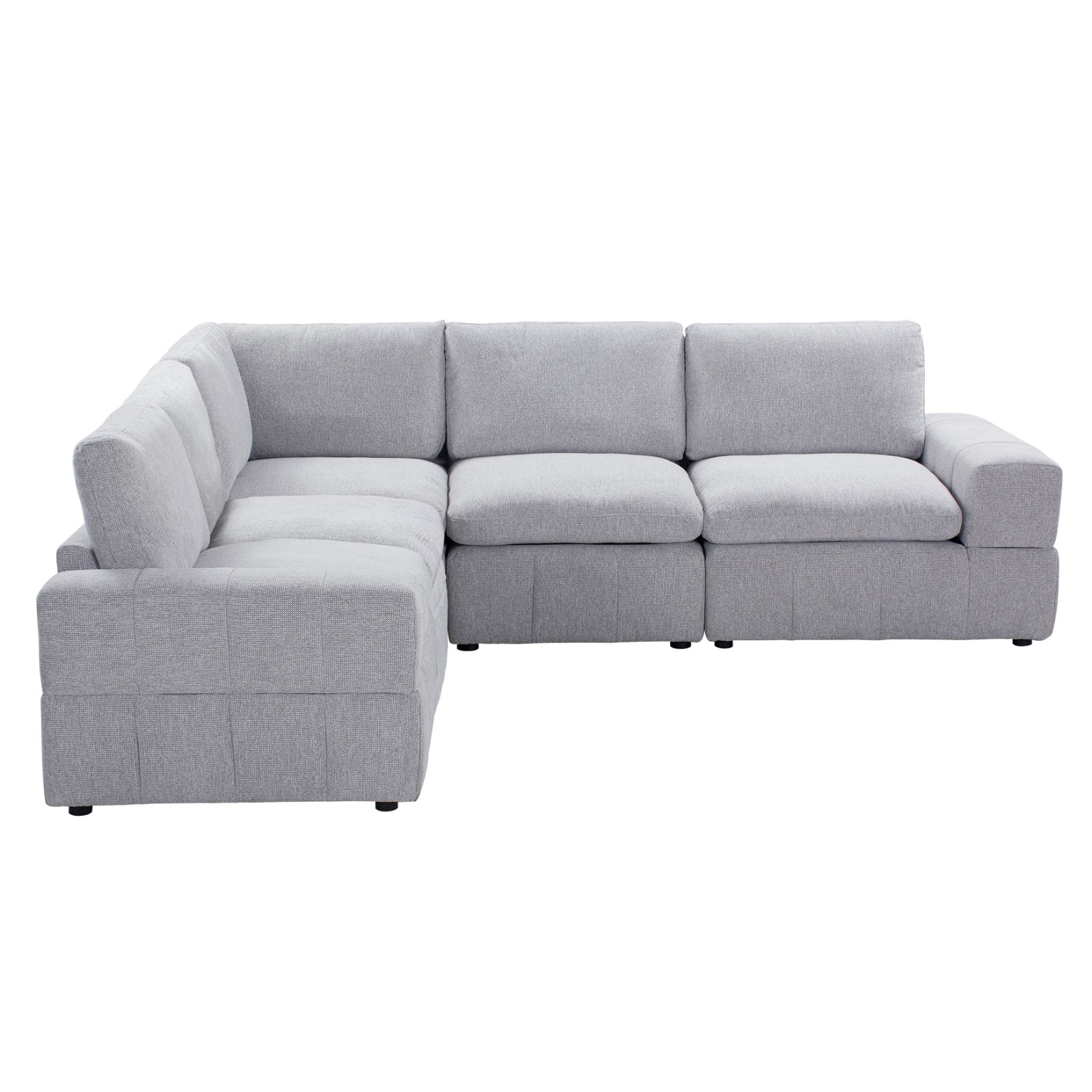 Canapé d'angle modulaire 5 pièces Momento — Canapé modulaire moderne et contemporain